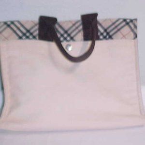 Burberry London BLUE LABEL Canvas Tote Nova Check